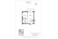 Nowe mieszkanie B4-594 | 39,47 m2 | 2 Pokoje | 1 Piętro
