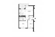 Nowe mieszkanie E2-88 | 62,07 m2 | 3 Pokoje | 2 Piętro