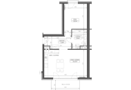 Nowy apartament S6-203 | 53,55 m2 | 2 Pokoje | 1 Piętro
