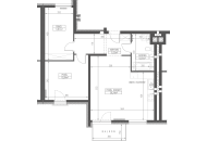 Nowy apartament Z4-233 | 70,54 m2 | 3 Pokoje | 1 Piętro